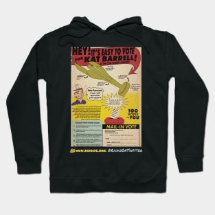 Vote For Kat! - Retro Leaflet Hoodie